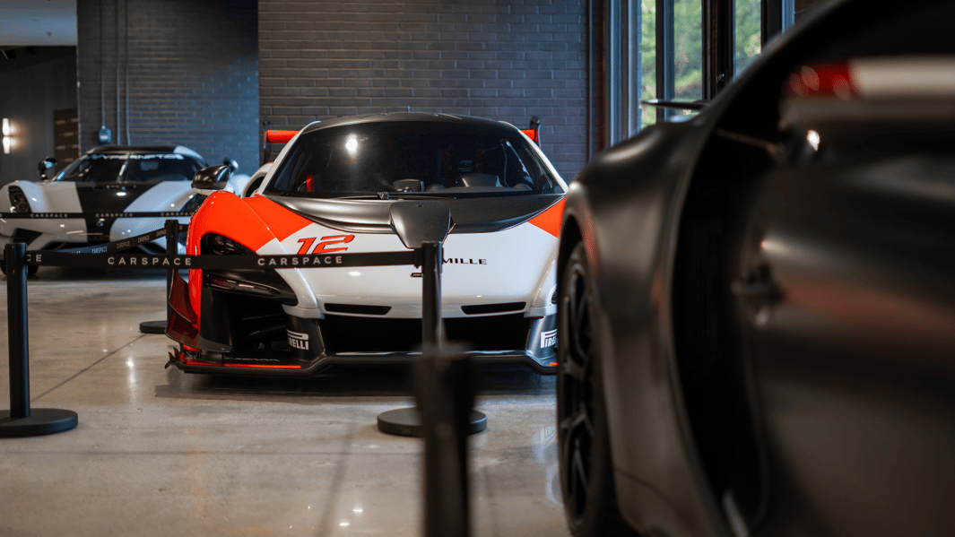 Front end McLaren Senna GTR at CAR SPACE Raleigh