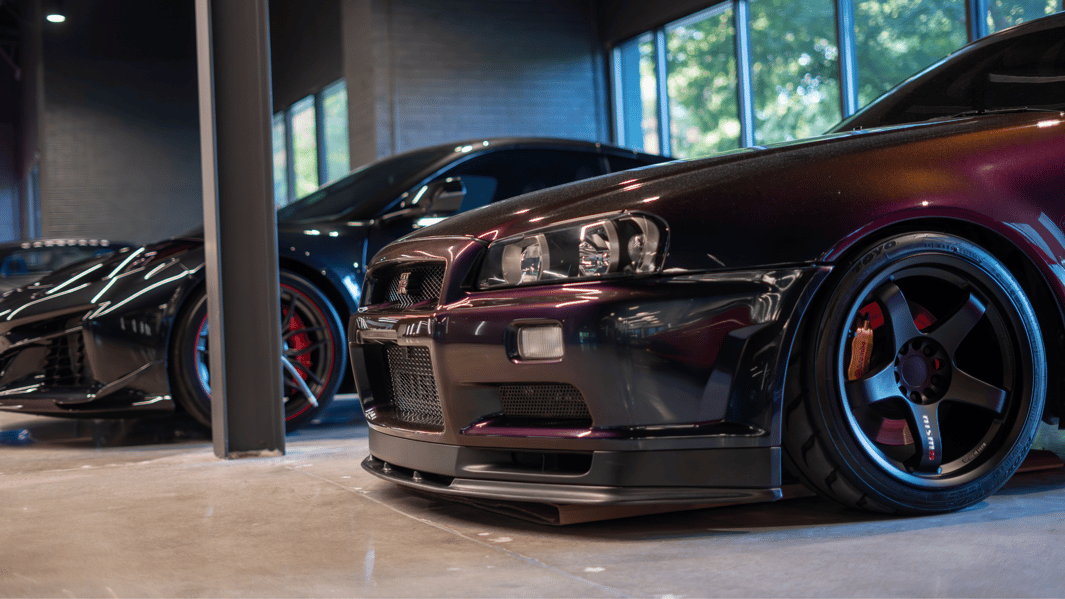 Midnight Purple Nissan Skyline GTR VSpec at CAR SPACE Raleigh